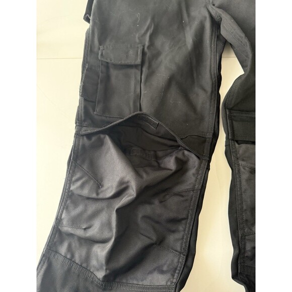 Caterpillar Work Pants Mens 34x34 Black Utility Cargo CAT Trademark C172 Pants - Picture 12 of 15